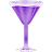 purple wine glass icon