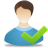 Accept Male User icon