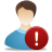 Male User Warning icon