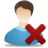 Remove Male User icon