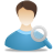 Search Male User icon