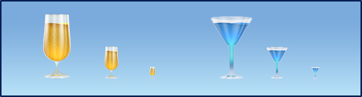 glass icons banner
