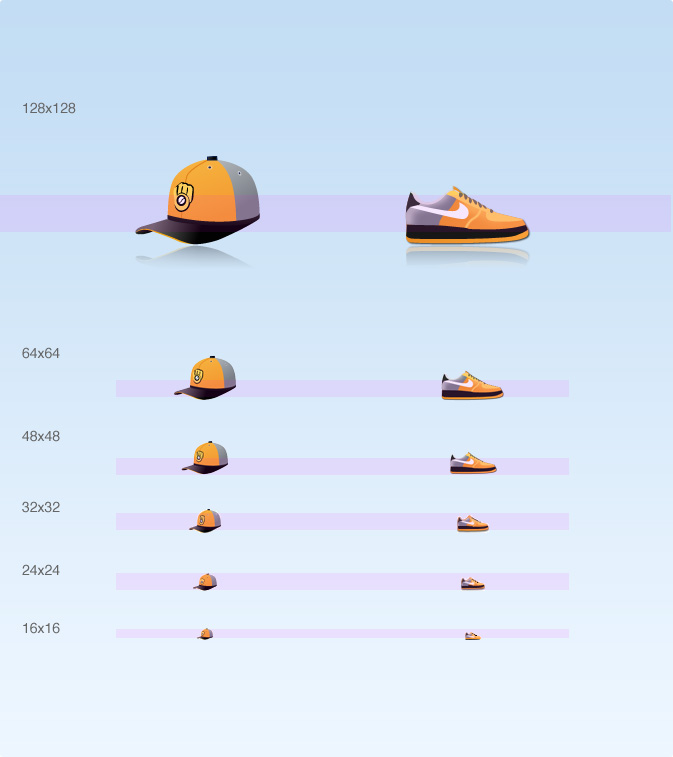 Custom website icons for Raymond