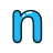 lowercase_letter_n_blue