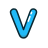 lowercase_letter_v_blue