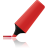 Highlightmarker red