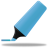 Highlightmarker blue