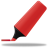 Highlightmarker red